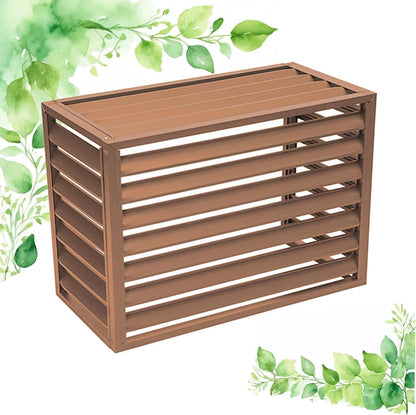  Cache Climatisation Cache Clim Caisson Anti Bruit Pompe à Chaleur Protection Moteur Climatisation Cache Climatiseur Exterieur Aluminium L100*W50*H70(1.5P)