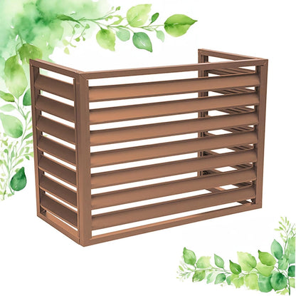  Cache Climatisation Cache Clim Caisson Anti Bruit Pompe à Chaleur Protection Moteur Climatisation Cache Climatiseur Exterieur Aluminium L100*W50*H70(1.5P)
