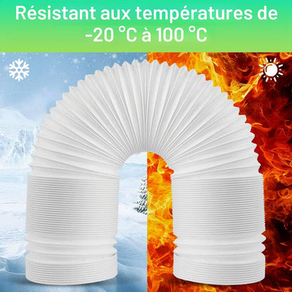  Tuyau De Climatisation Portable 2m Ø150mm Tuyau Climatiseur Mobile Pour Salle De Bain Cuisine Climatisation Sèche-linge Déshumidificateurs