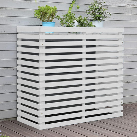 GENERIC Housse De Protection Extérieure En Bois Pour Climatiseur Et Pompe à Chaleur, Design élégant Pour Dissimuler Les Unités Et Résistant Aux Intempéries, Parfaite Pour Les Jardins Et Les Terrasses.