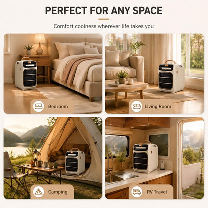  Climatiseur De Voyage Portable, 4800 BTU,Refroidissement Rapide,Climatiseur D'extérieur écoénergétique Pour Tente Et Camping-Car, Et Caravanes,Climatisation Mobile 420 W Basse Consommation