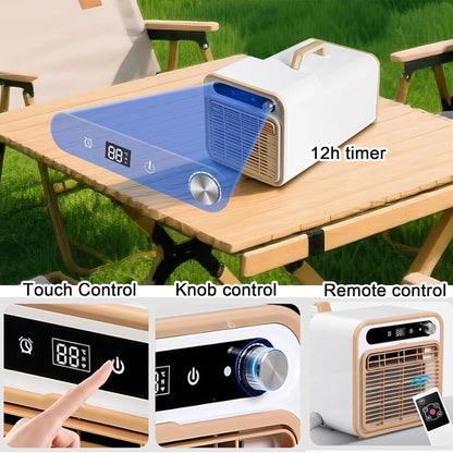 Mini Climatiseur Portable, Système De Refroidissement Split, Puissance Silencieuse De 5000 BTU, Unité Sans Kit De Fenêtre Requis, Commandes Tactiles(With 2-meter Connecting Pipe)