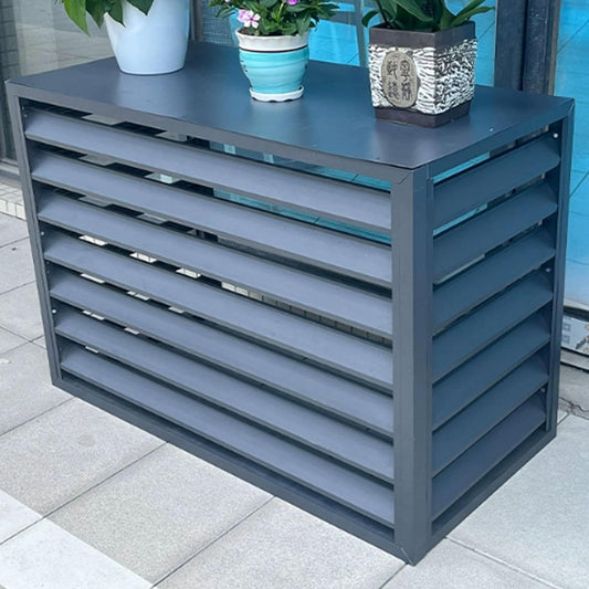  Housse De Climatiseur D'extérieur – Protection En Aluminium Pour Pompe à Chaleur – Bouclier Résistant Aux Intempéries Pour Installations Extérieures – Ajustement Universel – Protection Toute L'année