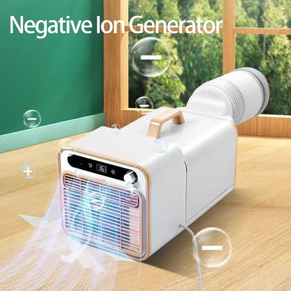  Mini Climatiseur Portable, Système De Refroidissement Split, Puissance Silencieuse De 5000 BTU, Unité Sans Kit De Fenêtre Requis, Commandes Tactiles(With 2-meter Connecting Pipe)