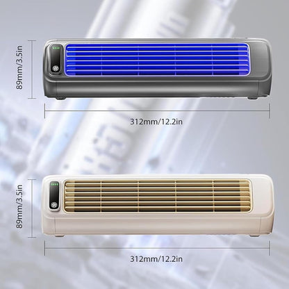GENERIC Ventilateur Portable, Réglable à 3 Vitesses, Rechargeable, Design Mural, Idéal Pour Les Chambres Et Les Bureaux