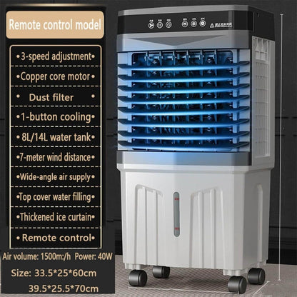  Refroidisseur D'air évaporateur Mobile 3 En 1 Avec Grand Réservoir D'eau, 3 Niveaux De Ventilateur Et Minuterie (12 Heures), Oscillation Silencieuse (120°) Pour Chambre à Coucher, Bureau Et Salon
