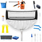  Kit De Nettoyage Climatisation Panneaux Latéraux Double Face, Housse Climatiseur Imperméable En épais Pour Climatiseur Split Mural – Noir-Blanc, Taille 2XL