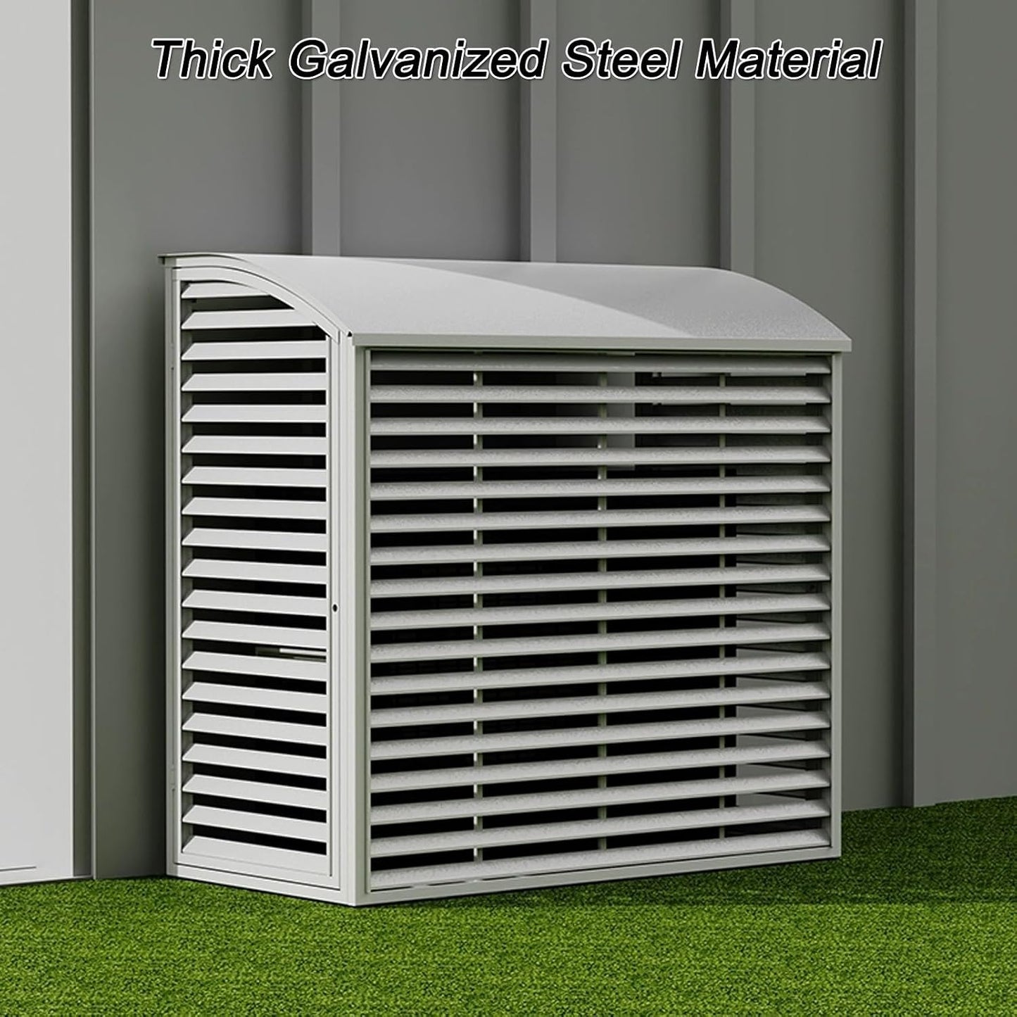 GENERIC Housse De Protection Imperméable Pour Climatiseur Extérieur, 100 X 50 X 85 Cm, Résistante Aux Intempéries Pour Climatisation Et équipement De Piscine, Résistante Aux Intempéries.