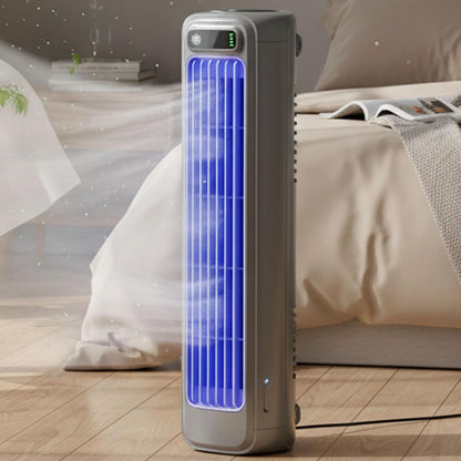 GENERIC Coolizi Cooling Ace, Ventilateur De Climatiseur Tour Sans Lame Rechargeable à 3 Vitesses, Petit Ventilateur De Refroidissement à Glace AC Silencieux Pour Bureau, Bureau, Chambre (grey)