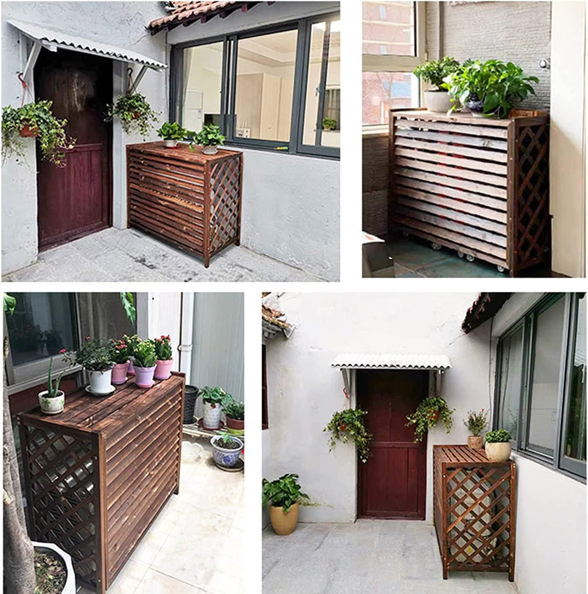  Grille De Protection Pour Climatiseur Extérieur - Grilles De Protection Pour Pompes à Chaleur - Dimensions : 85 X 35 X 75 Cm - Cachez L'unité AC Avec Couvercles Pour L'extérieur