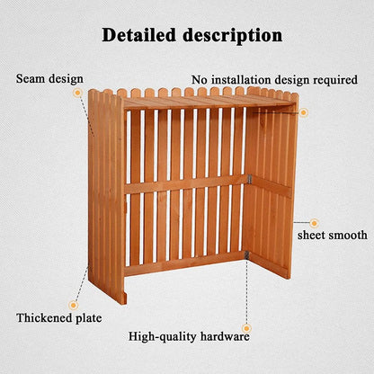 GENERIC Écran De Clôture Robuste Pour Climatiseur Extérieur Et Protection - Vert - Taille De L'insert - Couvertures De Climatisation Pour L'extérieur Pour Cacher La Housse De Protection Du Condensateur