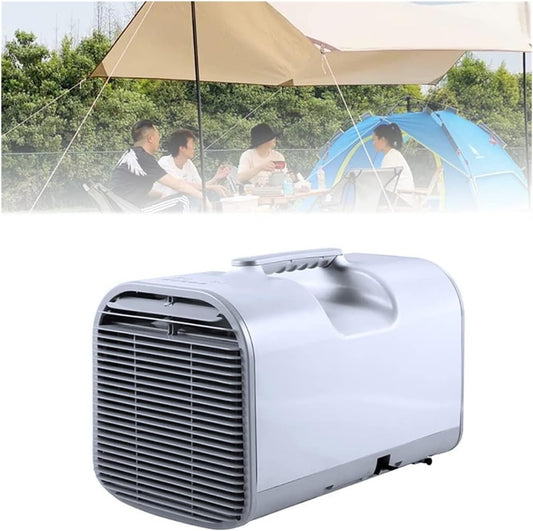  Climatiseur Extérieur, Climatiseur De Camping 400W, Télécommande Intelligente Et Contrôle De Panneau, Climatiseur Mobile De Drainage Gratuit Pour Camion, Camping-car, Tente, Voyage/camping-car