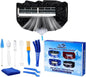  Kit De Nettoyage Climatisation 360° Professionnel Pour Climatiseur Split Et Mural, Housse De Nettoyage Avec Accessoires Pour Un Nettoyage Maison Facile (Noir, M)