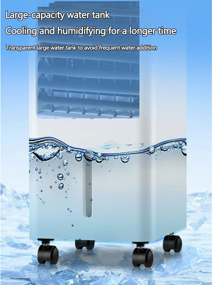  Refroidisseur D'air Par évaporation, Climatiseur Mobile Compact à 3 Vitesses De Ventilation, Oscillation Grand Angle, Idéal Pour Chambre, Bureau Ou Pièce.