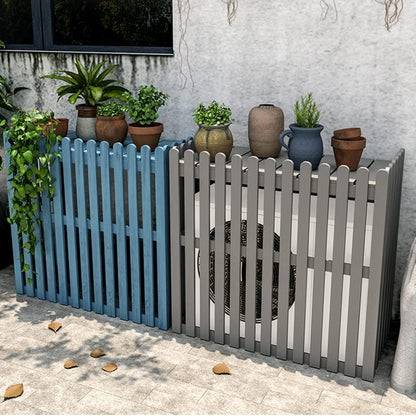 GENERIC Housse De Protection Pour Climatiseur Extérieur - Clôture En Bois Pour Climatiseurs Séparés - 120 X 60 X 109 Cm - Protection élégante Pour Jardin - Résistant Aux Intempéries - Cachette Les Unités