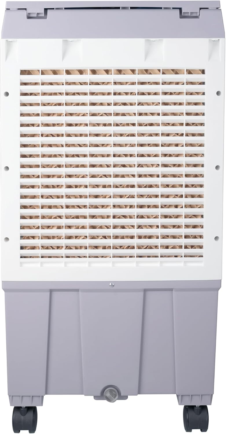  Refroidisseur D'air Par évaporation Portable 3 En 1, Climatiseur, Humidificateur, Ventilateur à 3 Vitesses, Refroidisseur De Marais Avec Réservoir De 5,3 Gallons, 4 Blocs De Glace