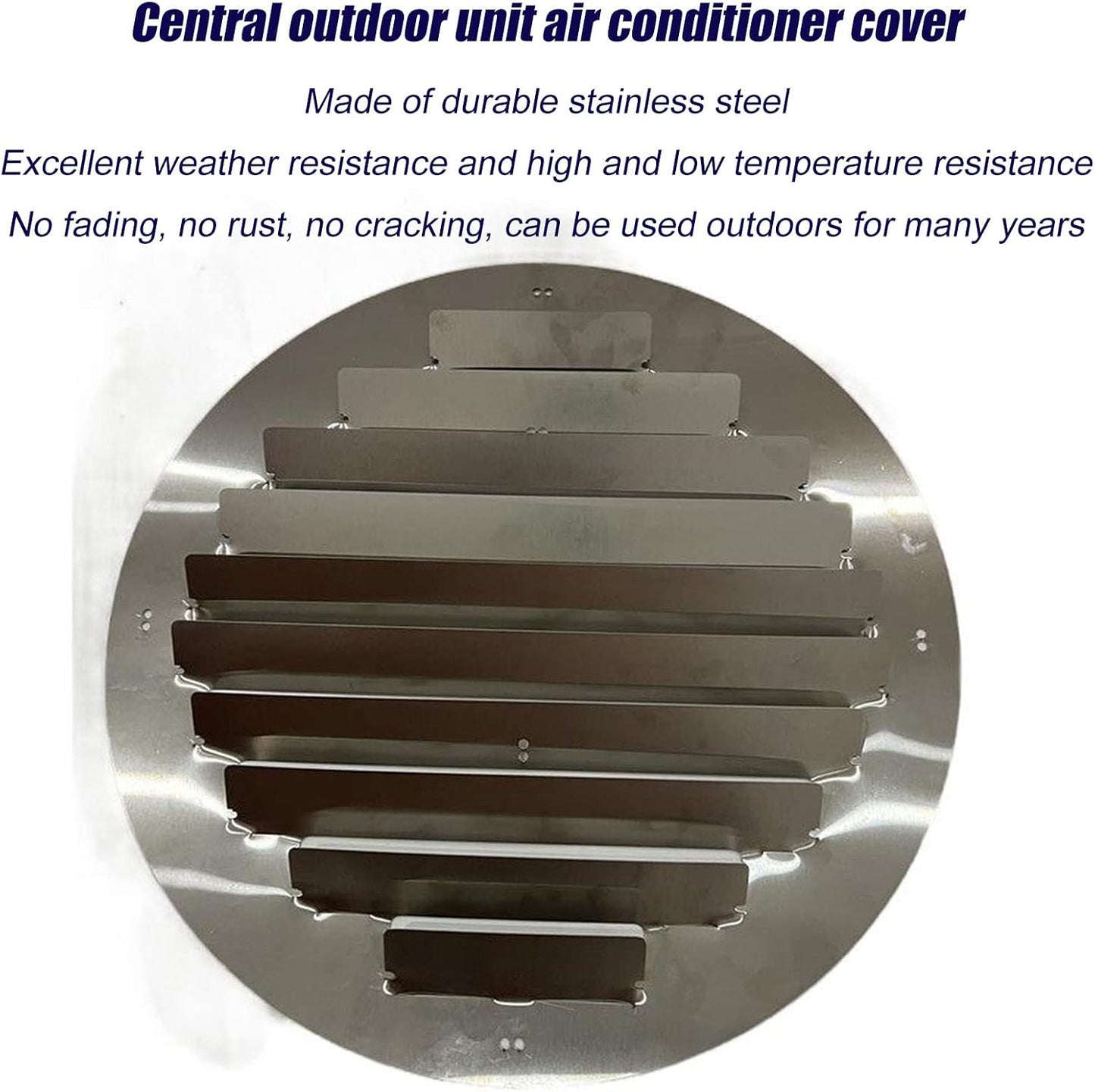  Déflecteur De Climatiseur En Acier Inoxydable Pour Unités Extérieures, écran De Clôture De Protection De Climatiseur Moderne, Couvercle De Guide D'air