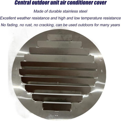  Déflecteur De Climatiseur En Acier Inoxydable Pour Unités Extérieures, écran De Clôture De Protection De Climatiseur Moderne, Couvercle De Guide D'air
