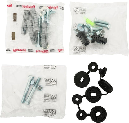 Fischer Supports Pour Climatisation, Unité Extérieure KLIMA STRONG, Longueur Du Bras 560 Mm, étagères En Acier Galvanisé Greffage Rapide, Comprend Système De Fixation Fischer SX Et Pieds Antivibrants