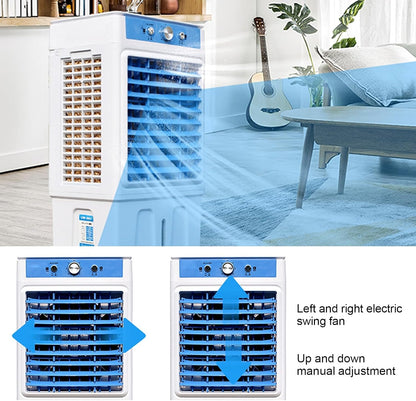  Refroidisseur D’air Évaporatif Portable Pour Chambre, Refroidissement Swamp Avec Réservoir D’Eau 20–40L, 3 Vitesses, Oscillation 120°, Pour Maison Et Bureau