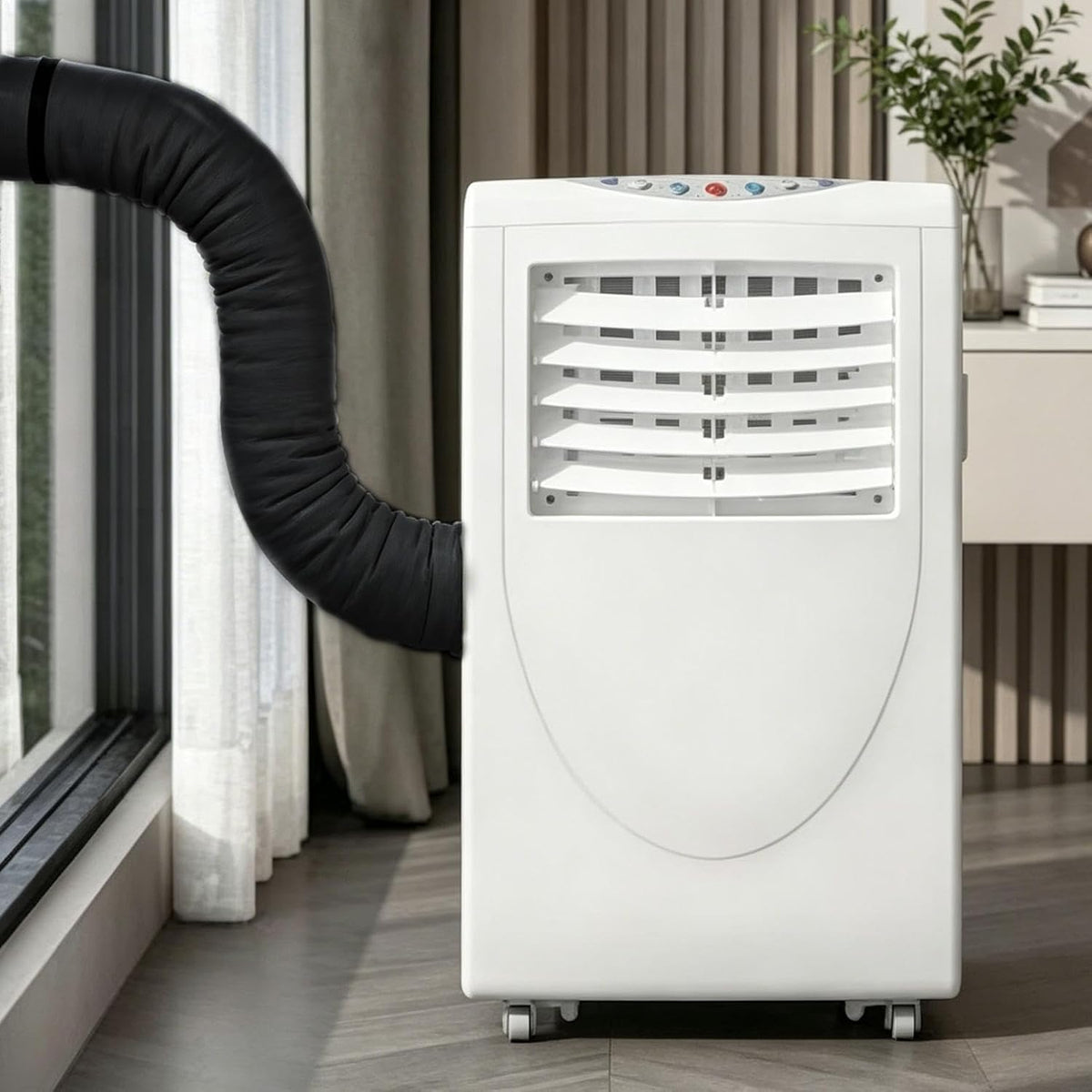  150 CM Manchon Isolant Tuyau Thermique Pour Climatisation Mobile | Manchon Isolant Pour Tuyau De Climatisation Mobile, Gaine Isolante Pour Conduit De Climatisation, 3 Sangles, Pour 12,7/15 CM