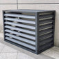  Housse De Protection Pour Climatiseur Extérieur, Protection De Pompe à Chaleur En Aluminium, Housse Résistante Aux Intempéries, Gris Et Blanc, Taille : 110X, Parfaite Pour Une Utilisation Toute