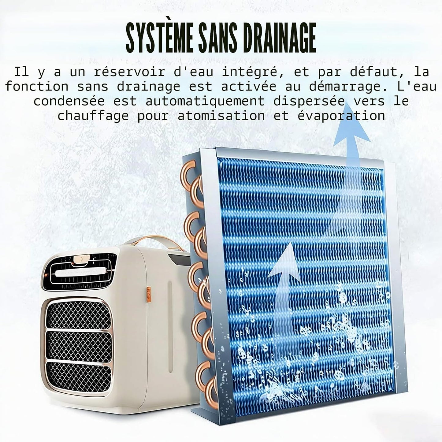 GENERIC Climatiseur D'extérieur Portable, Refroidissement Et Chauffage Pour Camping-car, Caravane, Camping-car, Tente Et Camion, Réfrigération, Déshumidification, Design Compact