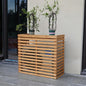  Housse De Protection Pour Climatiseur Extérieur, En Bois Massif Pour Climatiseurs Mobiles, Support De Fleurs, Résistant Aux Intempéries, Décoratif, Jaune, Protection De Jardin