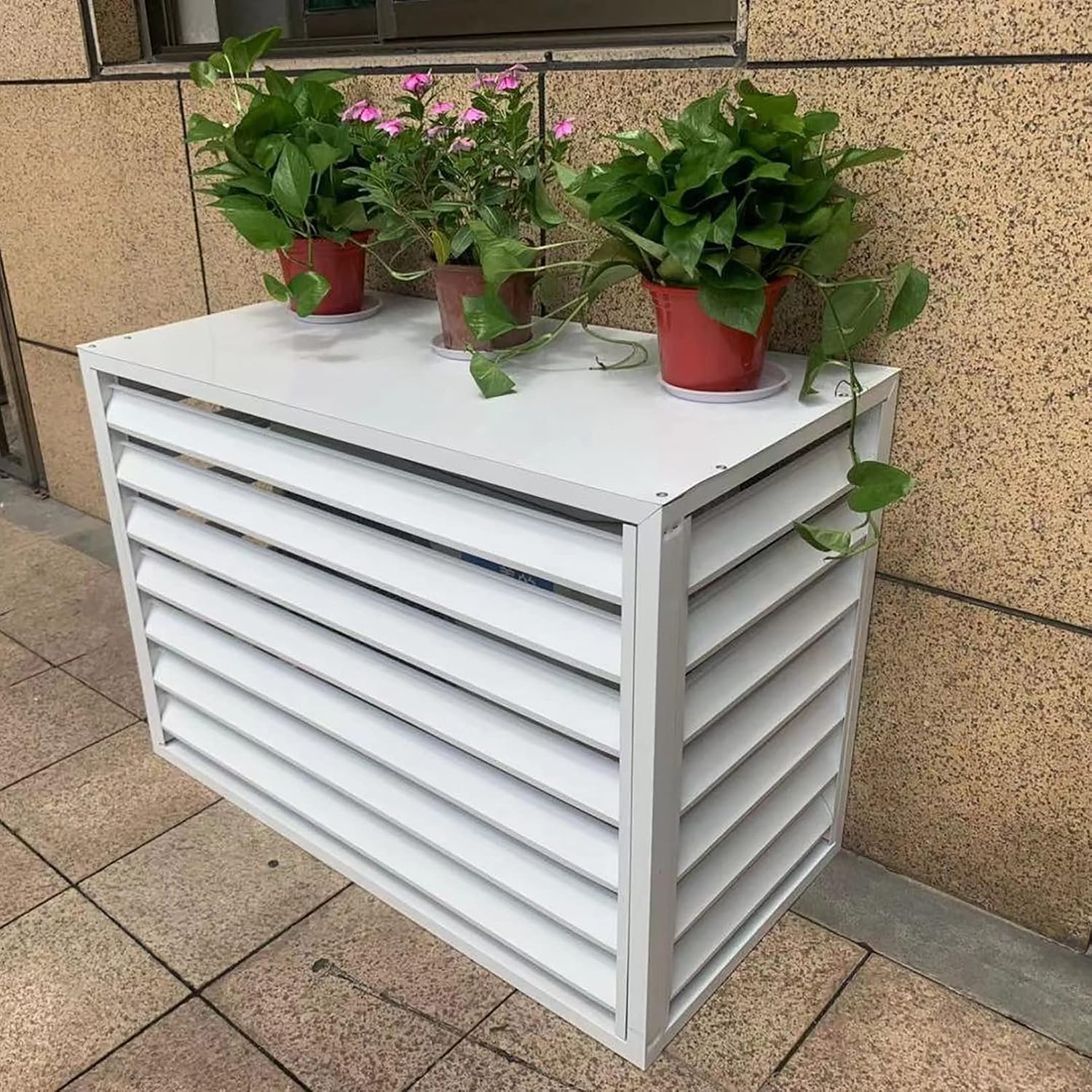 GENERIC Housse De Protection Pour Climatiseur Extérieur - Anti-vol - Protection Contre Les Intempéries - Protection Pour Unités De Climatisation