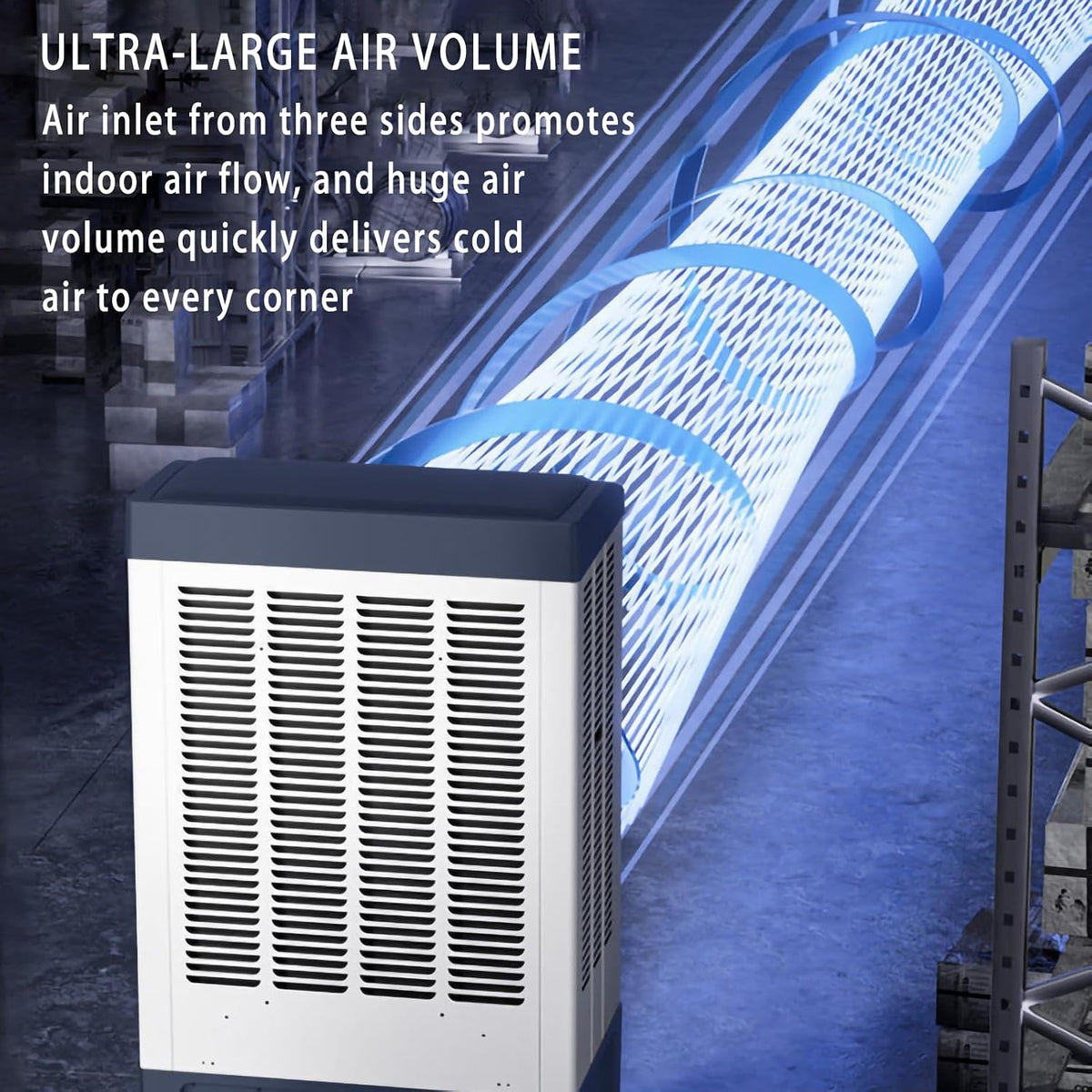  Climatiseur Refroidisseur Par évaporation Refroidisseur D'air 3 Vitesses Refroidisseur De Marais Pour Le Refroidissement Climatiseur Portatif Le Climatiseur à évaporation