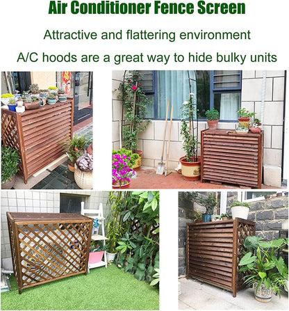  Grille De Protection Pour Climatiseur Extérieur - Grilles De Protection Pour Pompes à Chaleur - Dimensions : 85 X 35 X 75 Cm - Cachez L'unité AC Avec Couvercles Pour L'extérieur