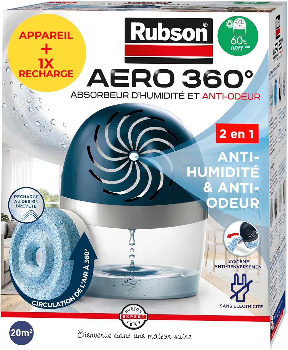  Rubson – Absorbeur D'Humidité Aero