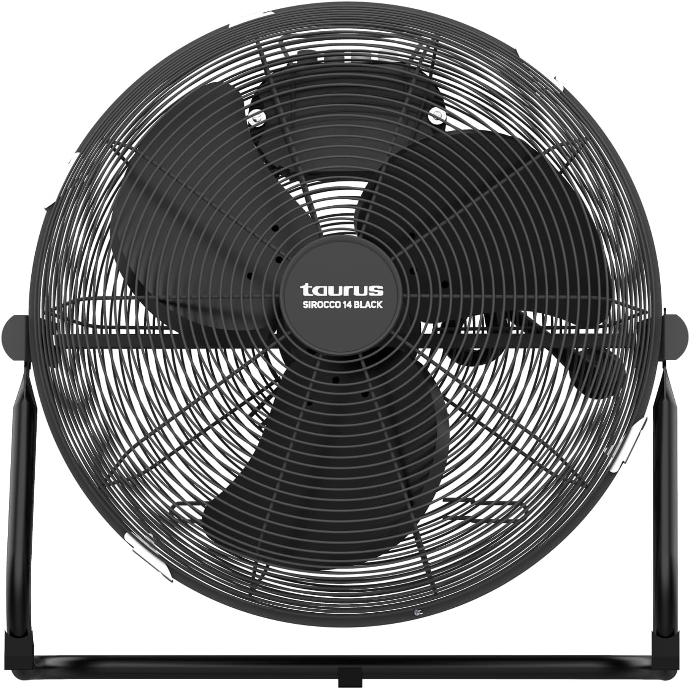  Taurus Sirocco 18 - Ventilateur De Sol 120W, 3 Vitesses, Silencieux, 3 Hélices Métalliques / 45 Cm De Diamètre, Inclinaison Réglable, Grille Amovible, Base Antidérapante