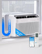  Midea 8000 BTU Onduleur Intelligent Pour Fenêtre, Climatiseur - Refroidit 350 Pieds Carrés, Ultra Silencieux Avec Fenêtre Ouverte, Compatible Avec Alexa/Google
