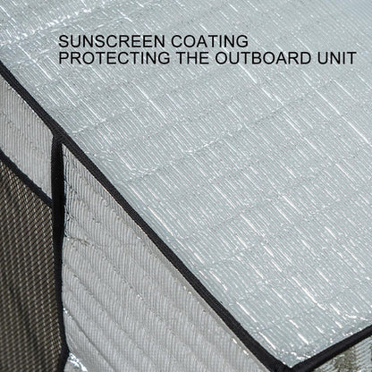  Housse De Protection Pour Climatiseur En Feuille D'aluminium Anti-poussière Et Imperméable (96 X 40 X 70 Cm)