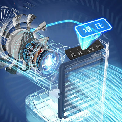 Dpofirs Refroidisseur D'air Par évaporation, Climatiseurs Portables, Réglage à 3 Vitesses Ventilateur Silencieux De Grande Capacité Pour Bureau, Chambre à Coucher, Salon