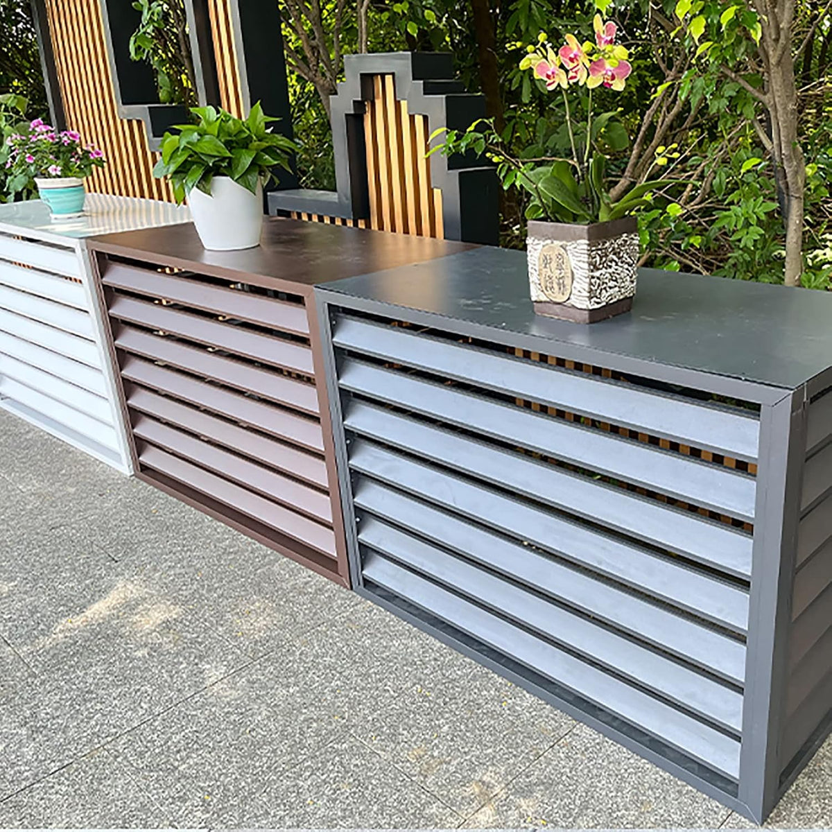 GENERIC Housse De Protection Pour Climatiseur Extérieur - Anti-vol - Protection Contre Les Intempéries - Protection Pour Unités De Climatisation