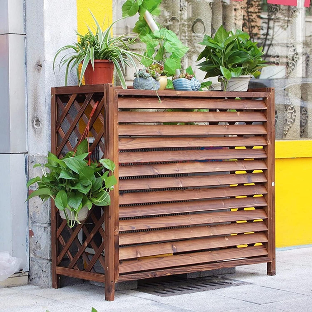  Grille De Protection Pour Climatiseur Extérieur - Grilles De Protection Pour Pompes à Chaleur - Dimensions : 85 X 35 X 75 Cm - Cachez L'unité AC Avec Couvercles Pour L'extérieur