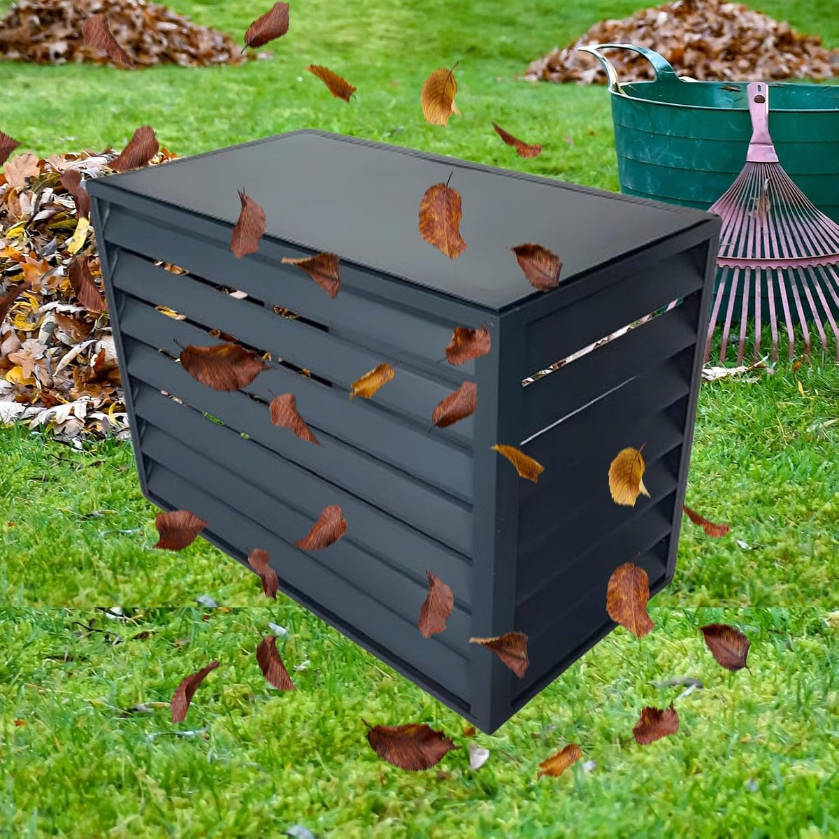  Barrière De Protection Pour Climatiseur, Panneau De Protection En Alliage D'aluminium, Antivol, Réduction Du Bruit, Pour Un Jardin Bien Rangé (Blanc, 100 Cm)