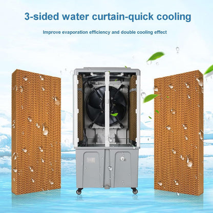 GENERIC Climatiseur Portable Avec Réservoir D'eau De 70 L | Aucune Fenêtre Nécessaire Pour Garage, Cour, Utilisation Commerciale | Unité De Refroidissement Puissante Pour N'importe Quel Espace | Facile à