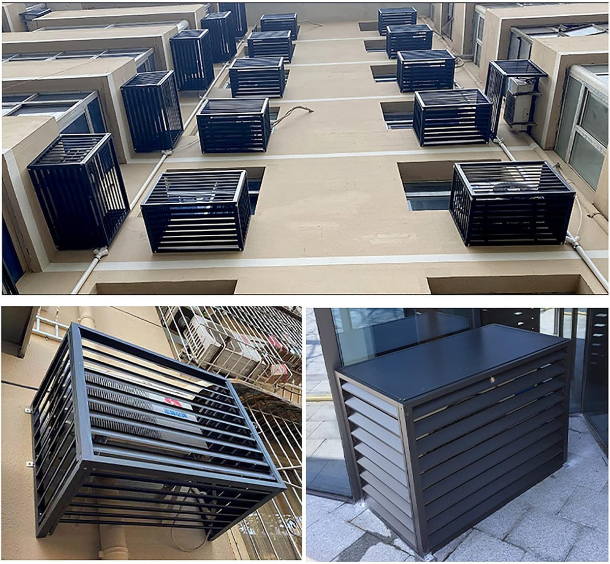 GENERIC Housse De Protection En Aluminium Pour Climatiseur, Climatiseur, Pompe à Chaleur, Unité Extérieure, Poubelle De Jardin, Protection Renforcée Contre Les Intempéries