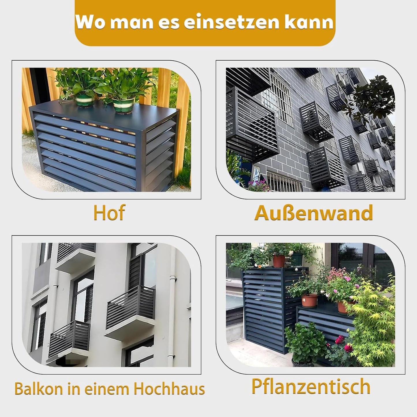  Housse De Protection Pour Climatiseur Extérieur Avec Bordure En Aluminium Pour Pompe à Chaleur L100/W50/H70 (1,5P) Blanc Résistant Aux Intempéries Et Idéal Pour Une Utilisation En Extérieur
