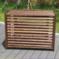  Housse De Climatiseur D'extérieur En Bois Et Support De Fleurs En Bois Massif Pour Climatisation, Protection Contre Les Intempéries.