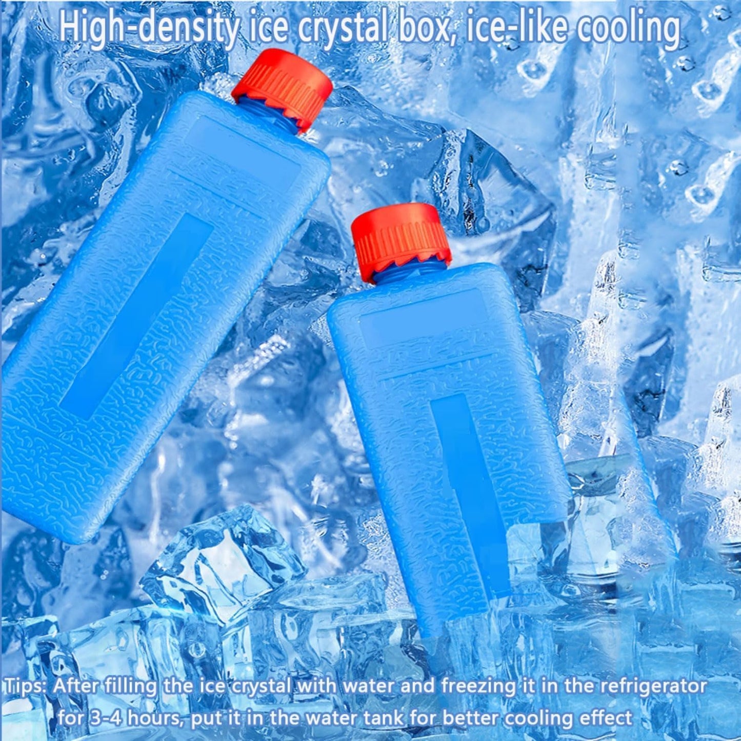 GENERIC Ventilateur Portable Avec 3 Vitesses, 3 Modes, Réservoir D'eau De 5 Litres, Minuterie De 12 Heures Et Compartiment De Refroidissement.Pas De Tuyau Requis.Idéal Pour Les Chambres, Le Bureau Et Le Campi